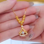Ginkgo Leaf Lucky Bead Necklace