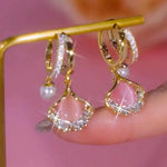 Ginkgo Leaf Minimalist Hoop Earrings
