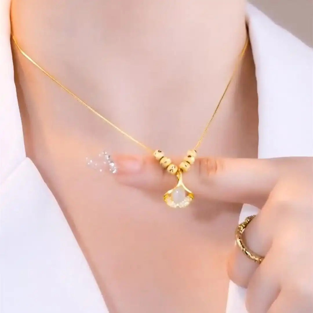 Ginkgo Leaf Necklace