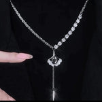 Ginkgo Leaf Sweater Chain Necklace