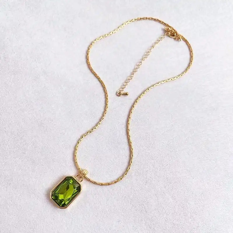 Gold and Green Jewelry Set