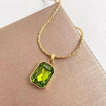 Gold and Green Jewelry Set