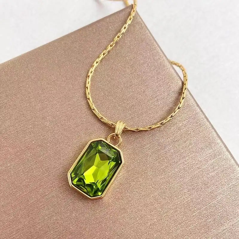 Gold and Green Jewelry Set