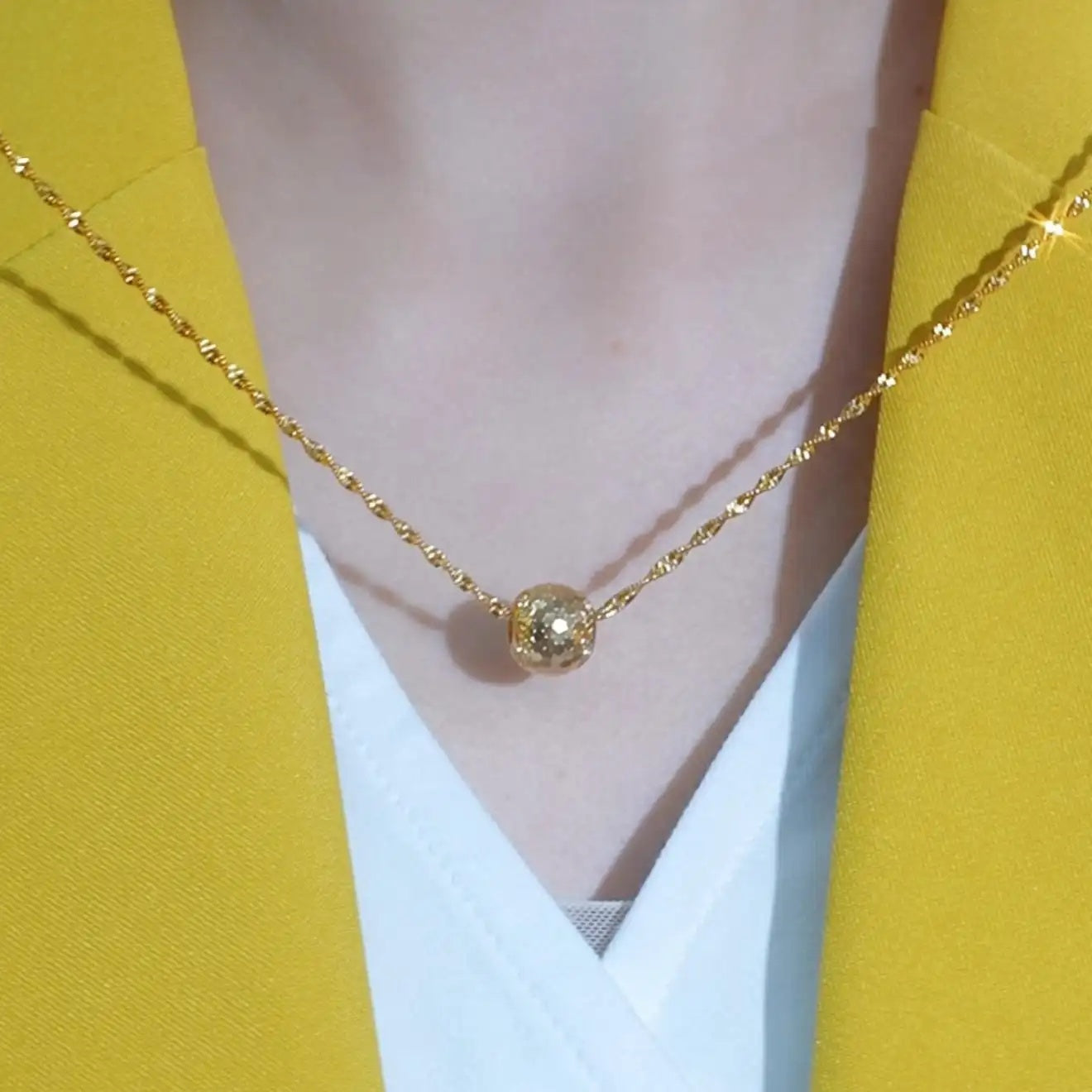 Gold Bead Accessory Necklace