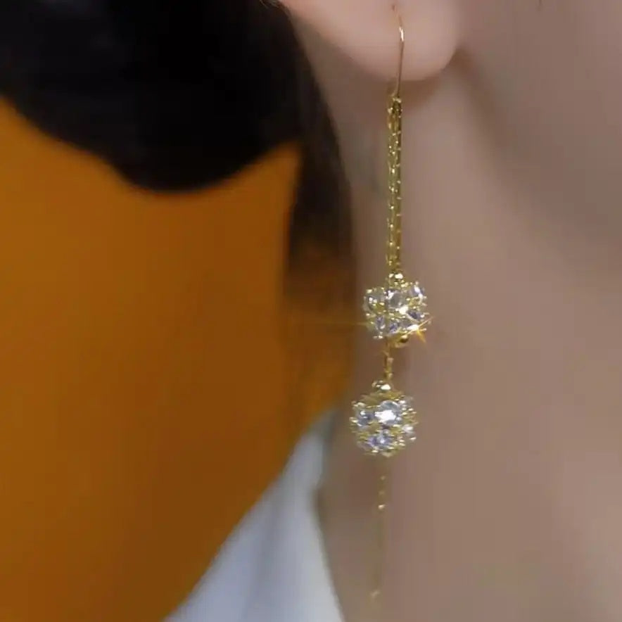 Gold Bead Earrings