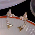 Gold Butterfly Ear Cuffs