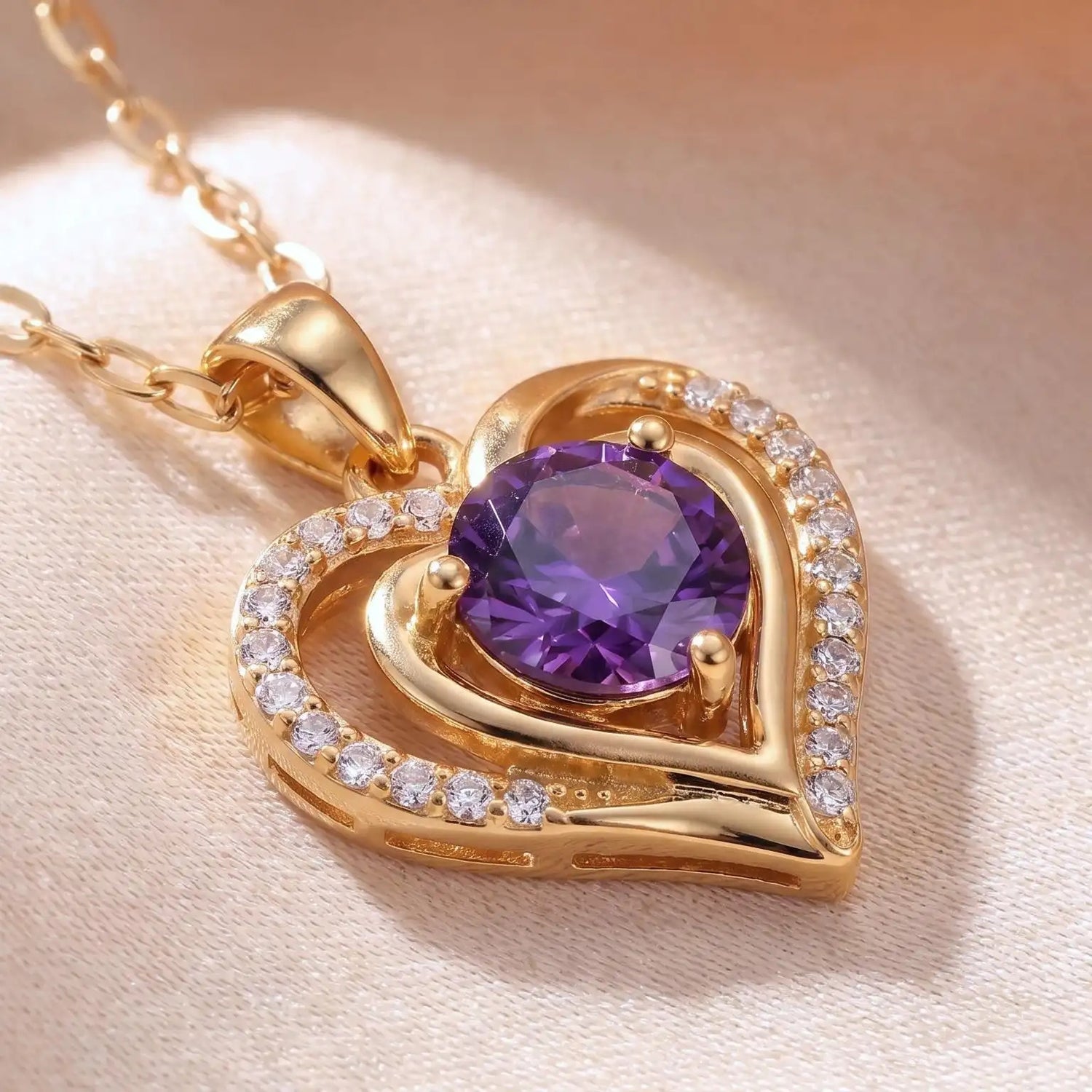 Gold- Chain Pendant Necklace