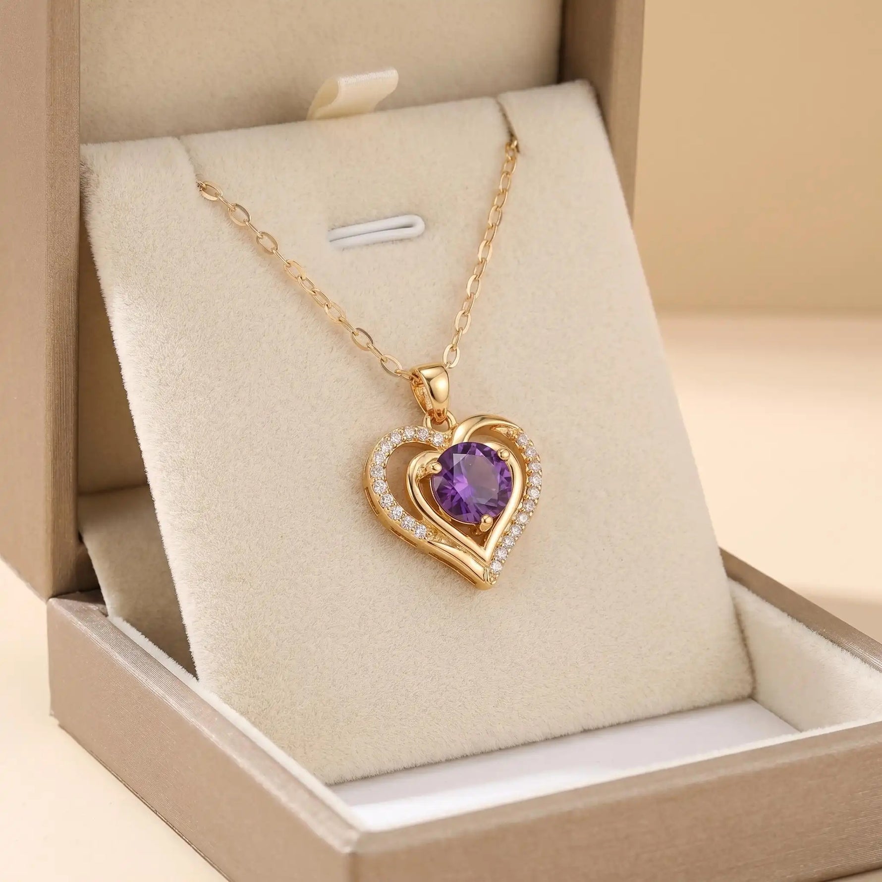 Gold- Chain Pendant Necklace