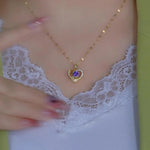 Gold- Chain Pendant Necklace