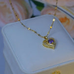 Gold- Chain Pendant Necklace