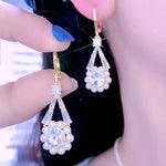 Gold Crystal Ear Cuffs
