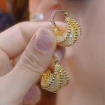 Gold Crystal Earrings