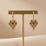 Gold Double-Heart Earrings