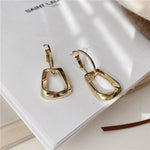 Gold Geometric Minimalist Earrings