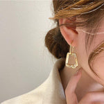 Gold Geometric Minimalist Earrings
