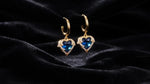 Gold- Gradient Color Contrast Crystal Earrings