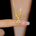 Gold Lucky Bag Pendant Necklace