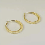 Gold Minimalist Round Hoop Earrings