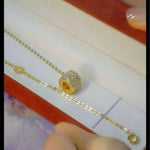Gold Scroll Lariat Necklace