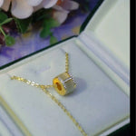 Gold Scroll Lariat Necklace