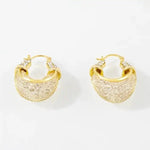 Gold Thread Mesh Earrings