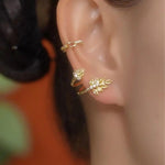 Gold Wheat Earrings