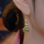 Gourd Gold Drop Earrings