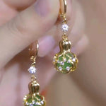 Gourd Gold Drop Earrings