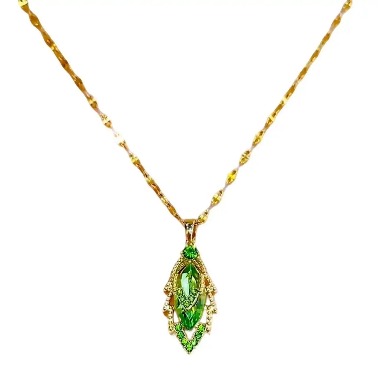 Green Crystal Necklace