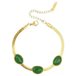 Green Geometric Necklace