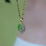 Green Leaf Necklace