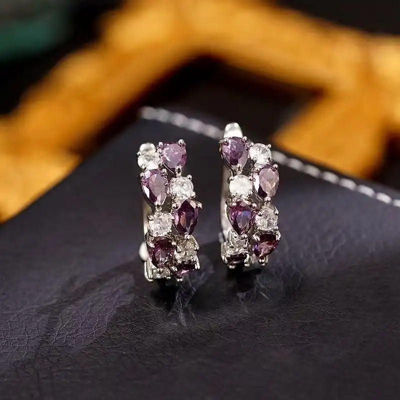 Handmade Colorful Crystal Earrings