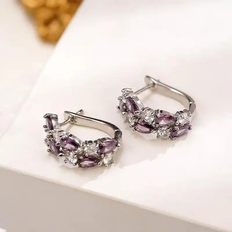 Handmade Colorful Crystal Earrings
