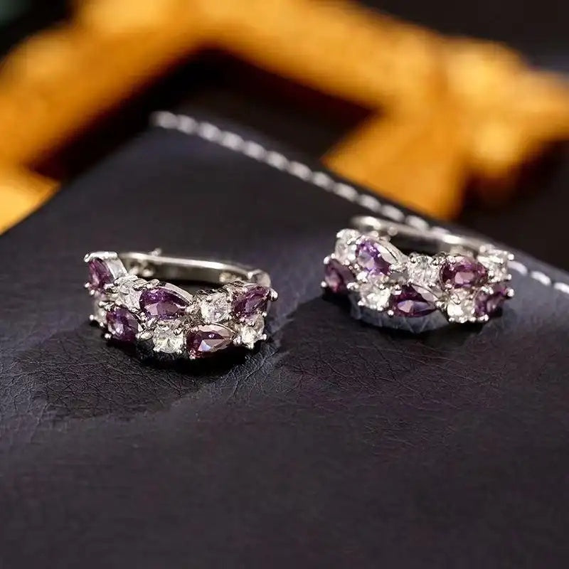 Handmade Colorful Crystal Earrings
