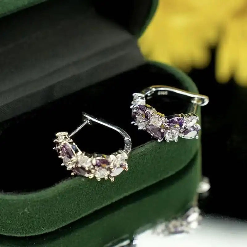Handmade Colorful Crystal Earrings