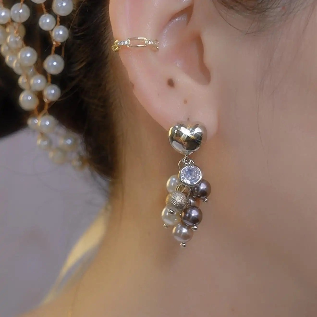 Heart Drop Earrings