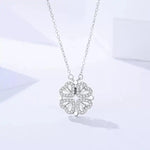 Heart Flower Pendant Necklace