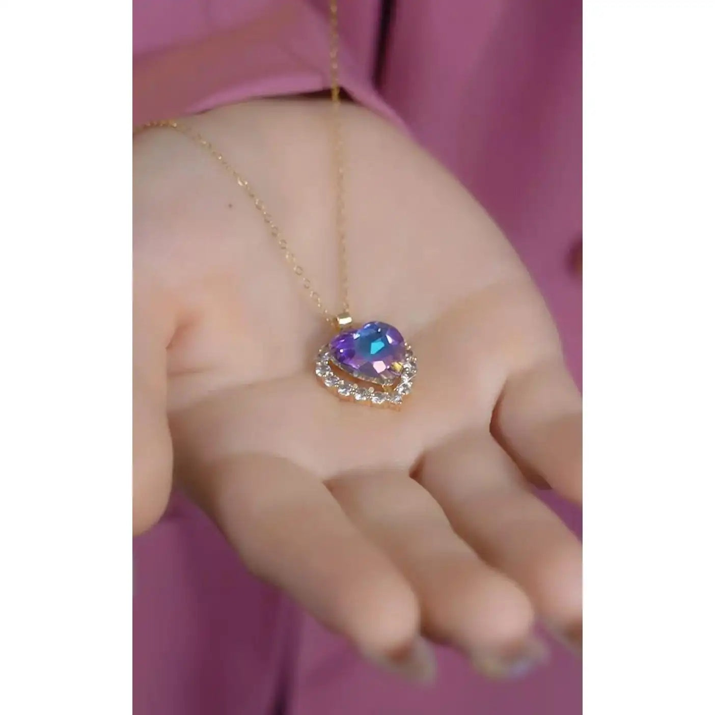 Heart Ins Necklace Set