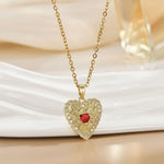 Heart Shaped Braided Love Pink Necklace