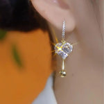 Heart-Shaped Hoop Earrings