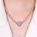 Heart-Shaped Magnetic Pendant Necklace