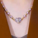 Heart-Shaped Magnetic Pendant Necklace