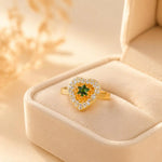 Heart Spinning Crystal Ring