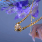 Heart-To-Heart Magnetic Crystal Pendant Necklace