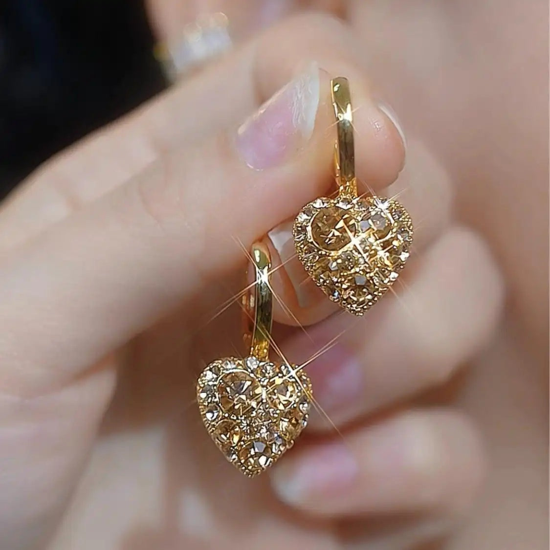 Heartfelt Crystal Earrings