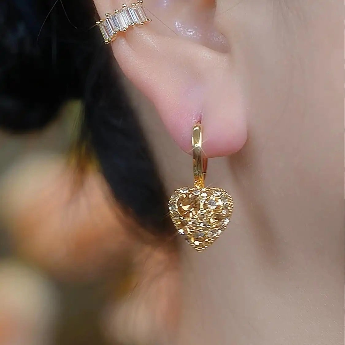 Heartfelt Crystal Earrings