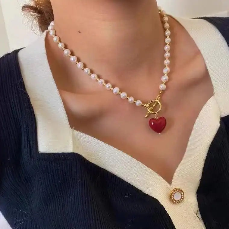 Holiday Heart Pendant Necklace