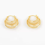 Hollow Mesh Retro Round Hoop Earrings