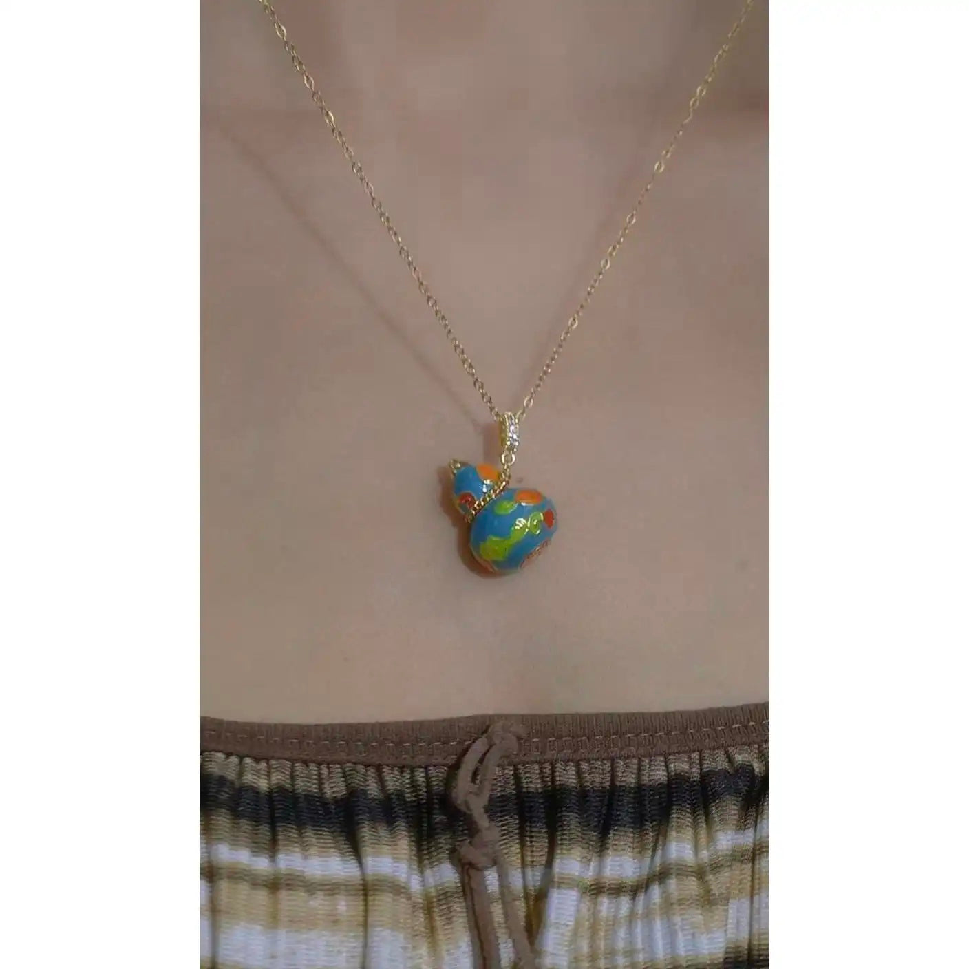Hot Chinese Retro Enamel Colorful Necklace
