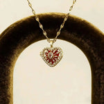 Hot Retro Love Twist Chain Pendant Necklace